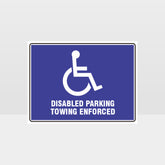 Custom Metal Sign,Disabled Parking Towing Enforced Sign